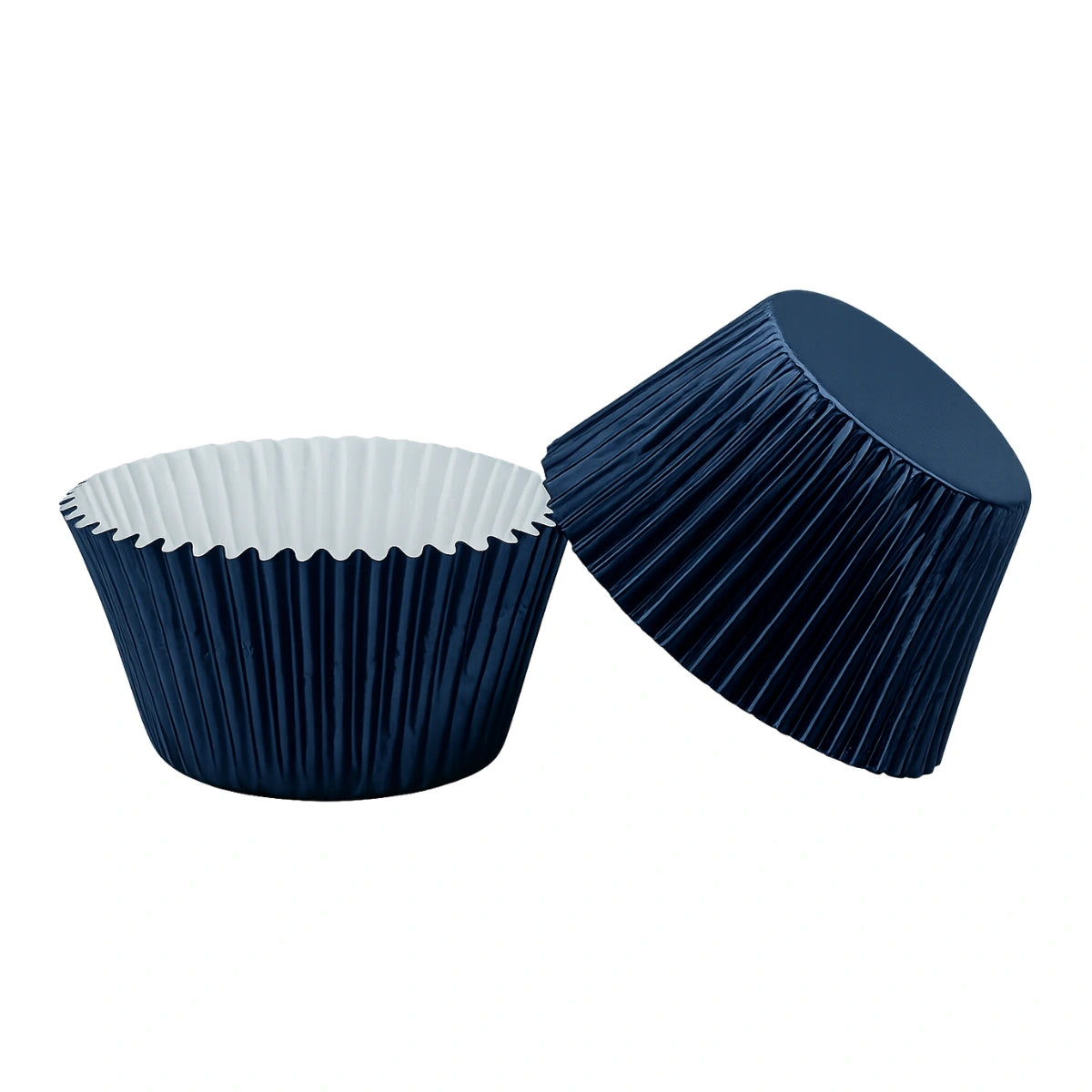 Navy Blue Large Foil - 250Pieces Plain Baking Cupcake Bulk Cup Cake Case