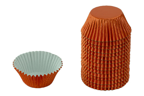 Orange Large Baking Cups - Cupcake Cases (250 Pack) - Gateau Art