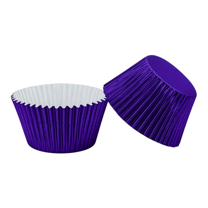 Purple Large Foil - 250Pieces Plain Baking Cupcake Bulk Cup Cake Case