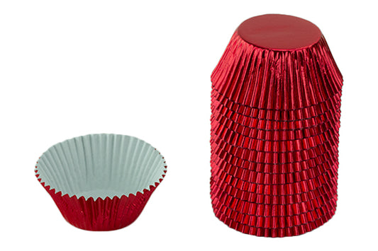 Red Large Plain Baking Cupcake Bulk Cup Cake Case (250 Pack) - Gateau Art