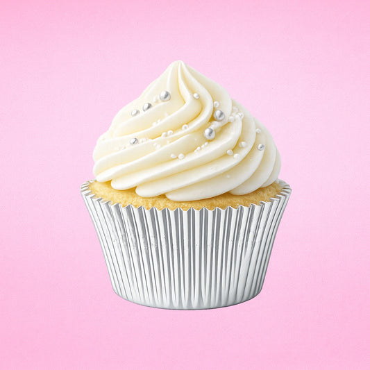 Silver Large Foil - 250Pieces Plain Baking Cupcake Bulk Cup Cake Case