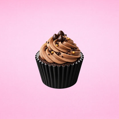 Black Mini 2.5cm Base - 500Pieces Paper Baking Bulk Cupcake Cases Liner