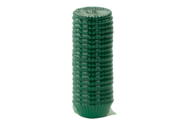 Dark Green Mini Base - Baking Bulk Cupcake Cases Liner 3.5cm (500 Pack) - Iconic Cake Art