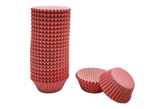 Pink Light Mini Base - Baking Bulk Cupcake Cases Liner 3.5cm (500 Pack) - Gateau Art
