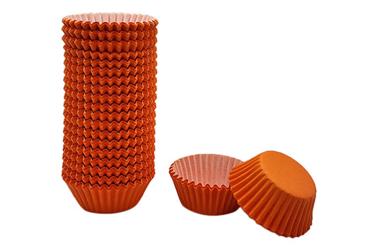 Orange Mini Base - Baking Bulk Cupcake Cases Liner 3.5cm (500 Pack) - Gateau Art