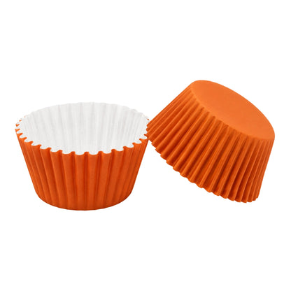 Orange Mini 3.5cm Base - 500Pieces Paper Baking Bulk Cupcake Cases Liner