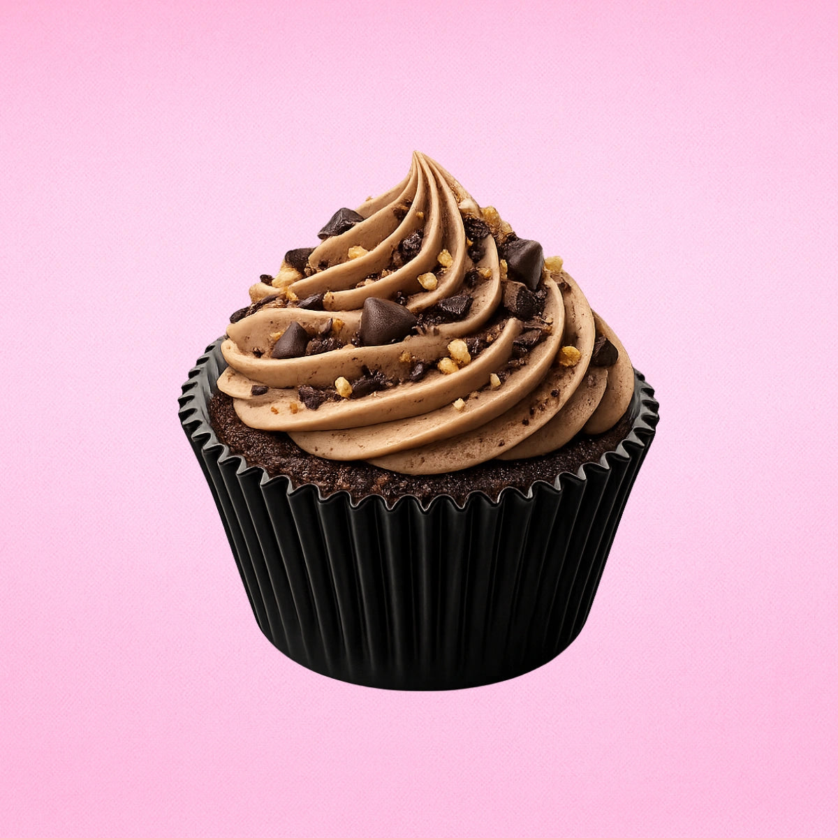 Black 250Pc Greaseproof Baking Cupcake Cases - 5X3.2cm
