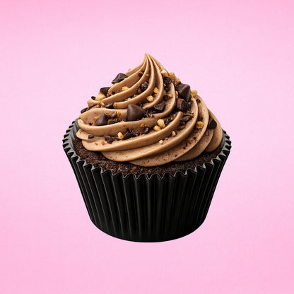 Black 250Pc Greaseproof Baking Cupcake Cases - 5X3.2cm