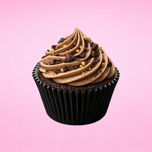 Black 250Pc Greaseproof Baking Cupcake Cases - 5X3.2cm