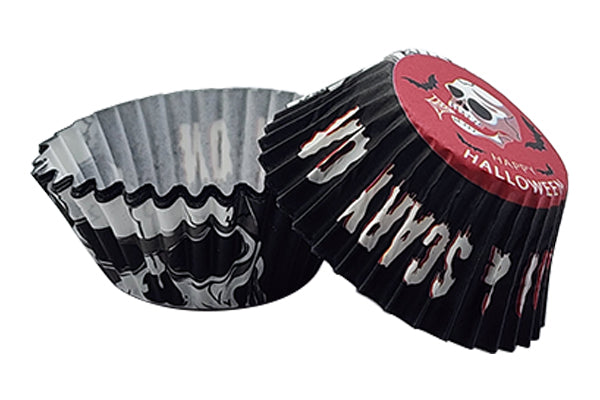 Black Greaseproof Mini Cupcake Cases 35mm - Iconic Cake Art