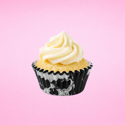 Black Greaseproof Mini Cupcake Cases 35mm - Iconic Cake Art