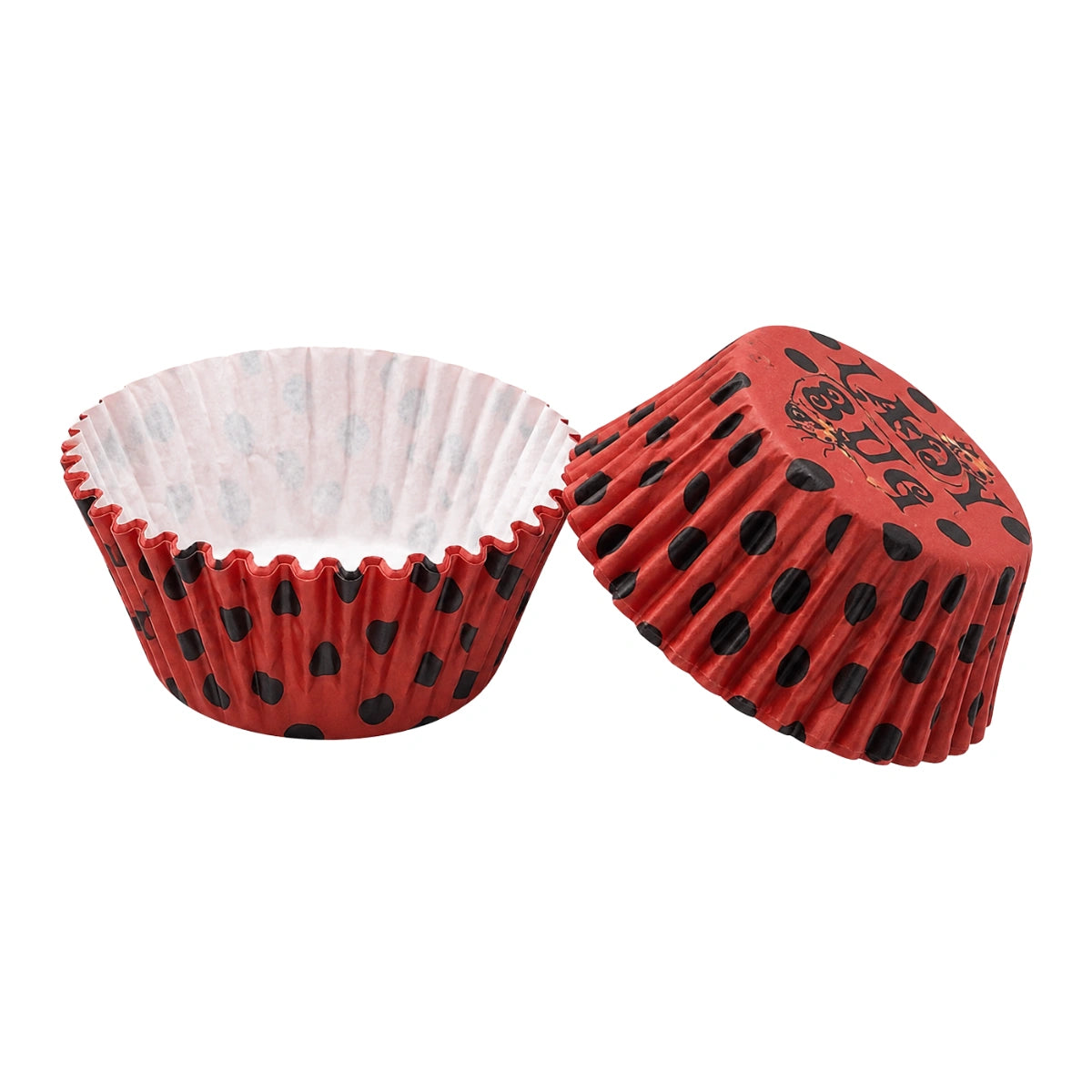 50mmx Lady Bug Greaseproof Cupcake Cases 35mm (250 Pack) - Iconic Cake Art