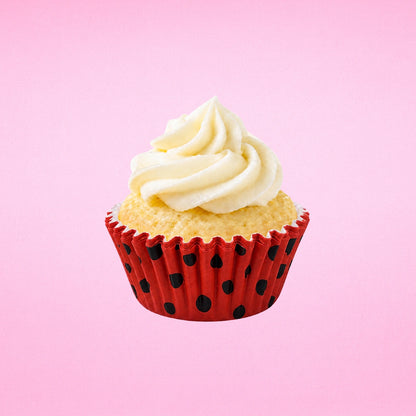 Lady Bug Greaseproof Mini Cupcake Cases 35mm - Iconic Cake Art