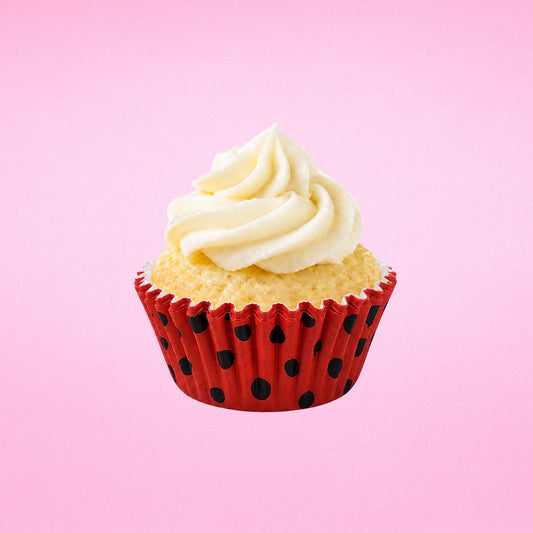 Lady Bug Greaseproof Mini Cupcake Cases 35mm - Iconic Cake Art