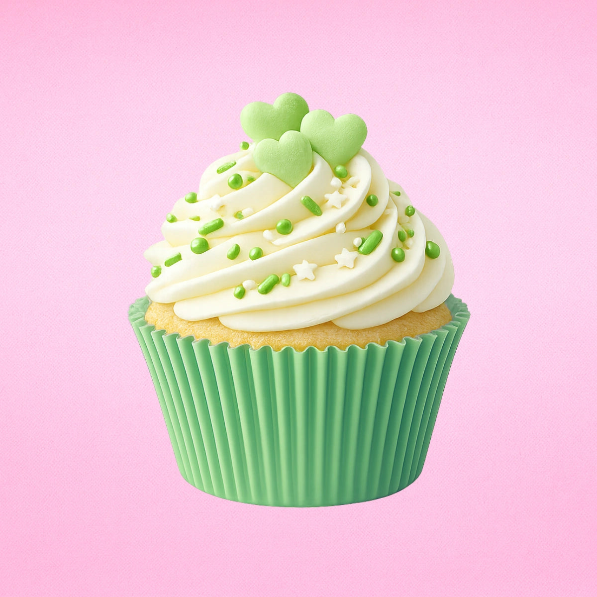 Light Green Plain Bulk Greaseproof Cupcake Case (250 Pack) - Gateau Art