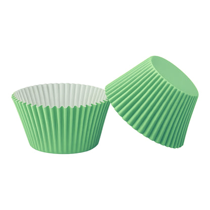 Light Green Plain Bulk Greaseproof Cupcake Case (250 Pack) - Gateau Art