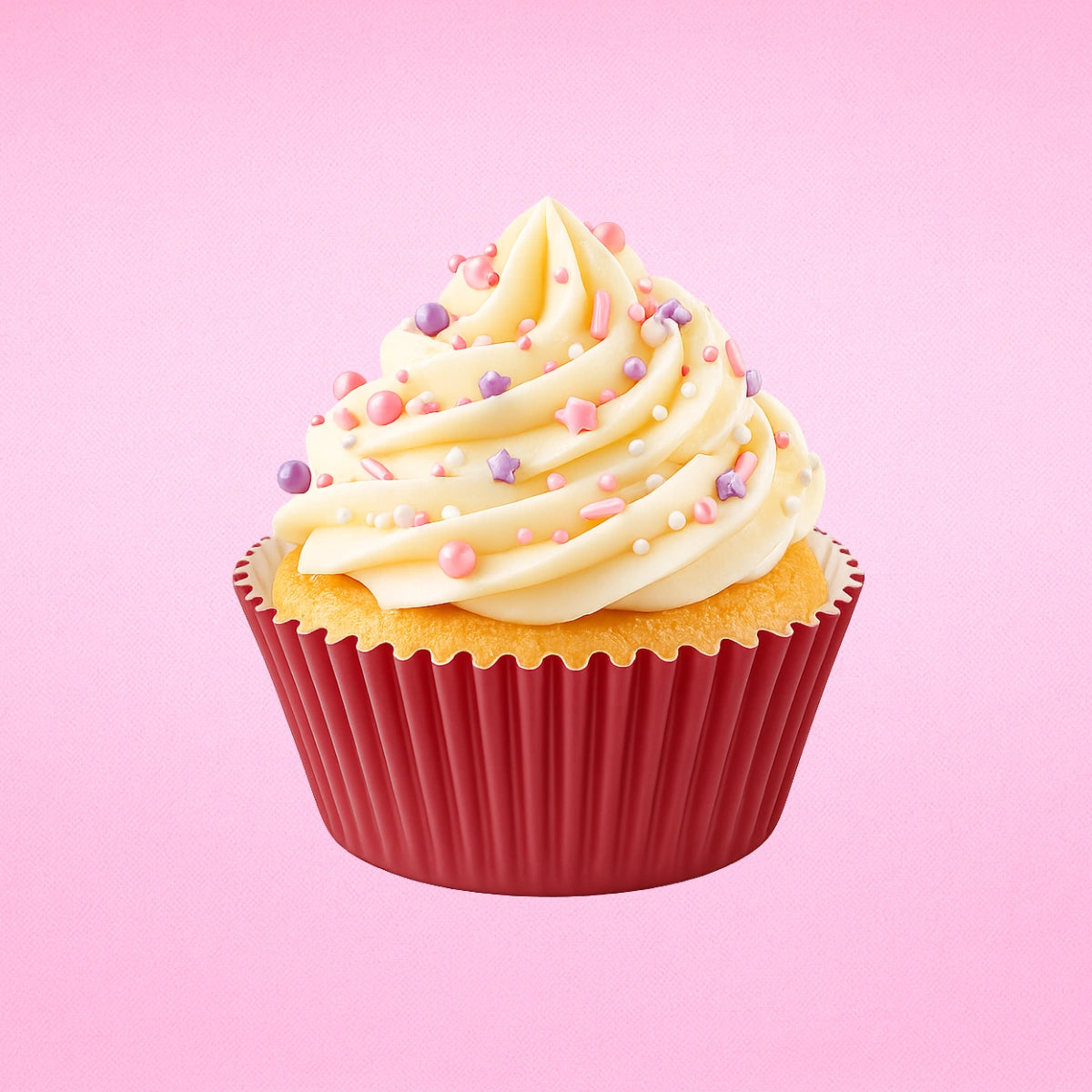 250 pcs 50mm x 35mm Merry Christmas Red GreaseproofCupcake Cases - Iconic Cake Art