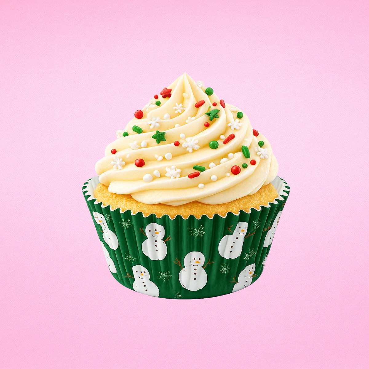 250 pcs 50mm x 35mm Merry Christmas GreaseproofCupcake Cases - Iconic Cake Art