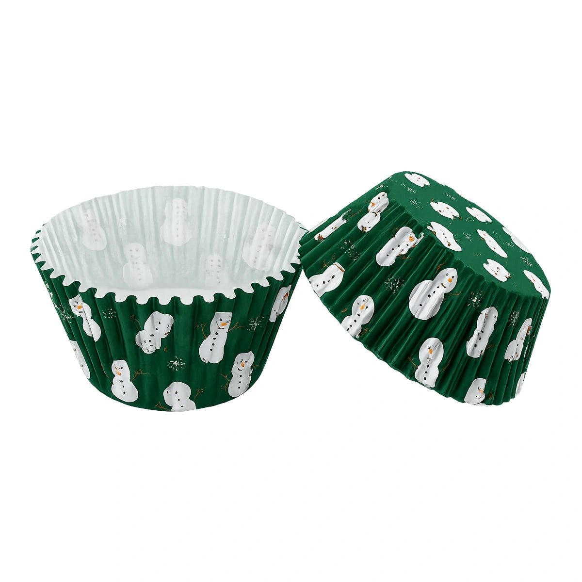 250 pcs 50mm x 35mm Merry Christmas GreaseproofCupcake Cases - Iconic Cake Art