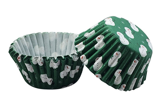 Merry Christmas Greaseproof Mini Cupcake Cases 35mm - Iconic Cake Art