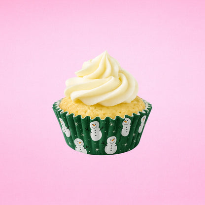 Merry Christmas Greaseproof Mini Cupcake Cases 35mm - Iconic Cake Art