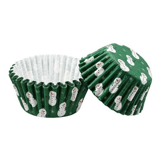 Merry Christmas Greaseproof Mini Cupcake Cases 35mm - Iconic Cake Art