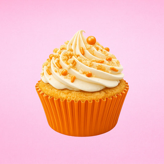 Orange 250Pc Greaseproof Baking Cupcake Cases - 5X3.2cm