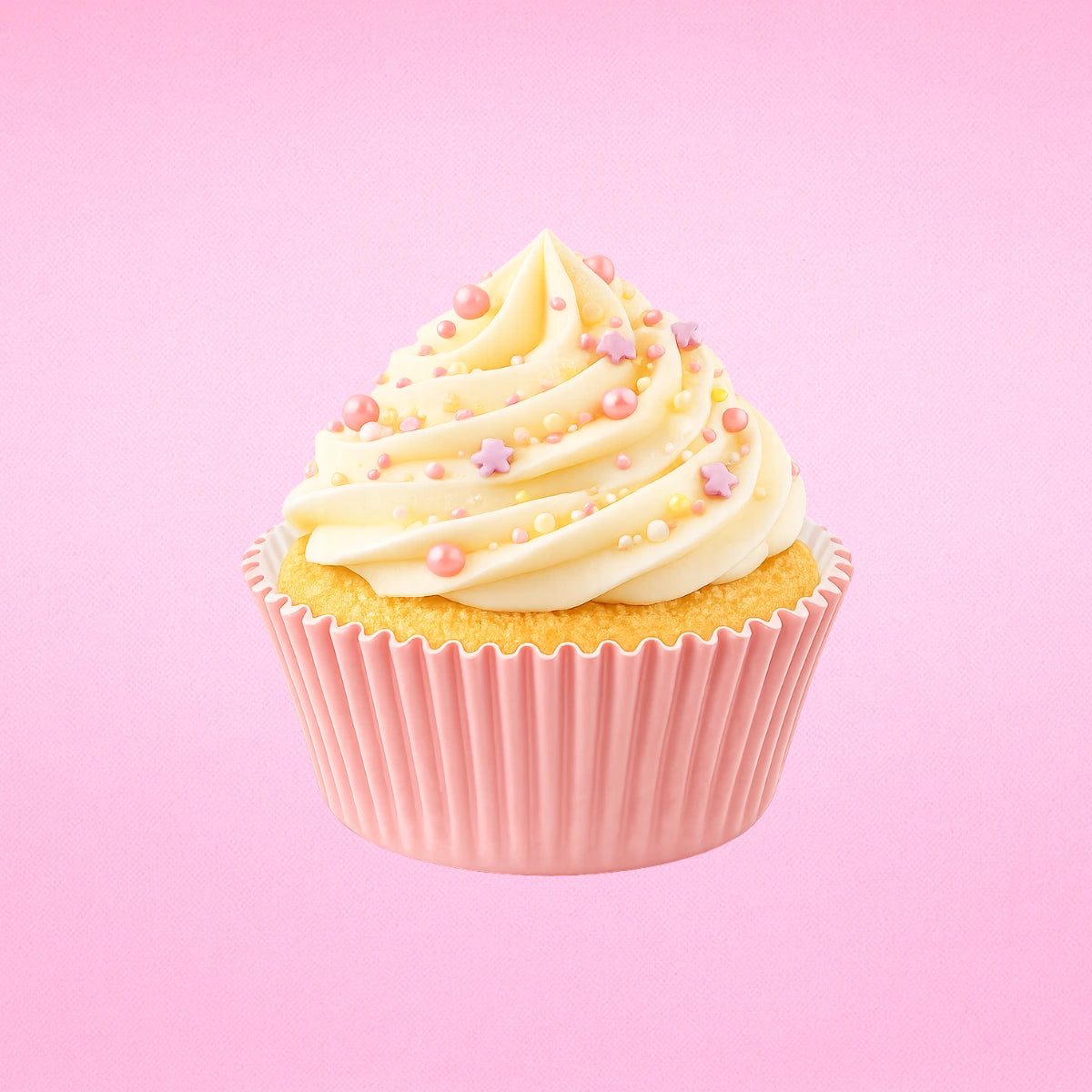 Pink 250Pc Greaseproof Baking Cupcake Cases - 5X3.2cm