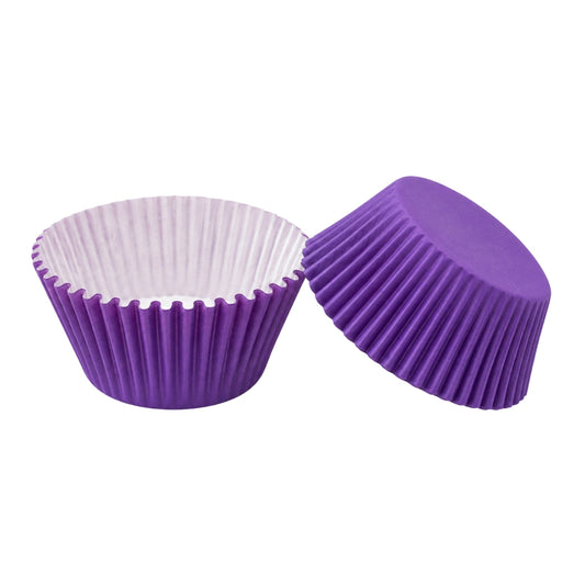 Purple 250Pc Greaseproof Baking Cupcake Cases - 5X3.2cm