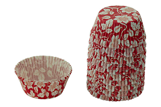 Red Flower Designs Baking Cupcake Cases (250 Pack) - Gateau Art