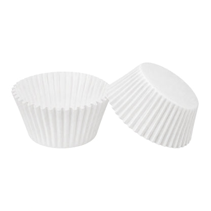 White 250Pc Greaseproof Baking Cupcake Cases - 5X3.2cm
