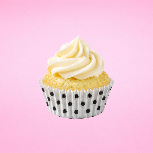 Black White and Polka Greaseproof Mini Cupcake Cases 35mm - Iconic Cake Art