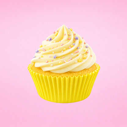 Yellow 250Pc Greaseproof Baking Cupcake Cases - 5X3.2cm