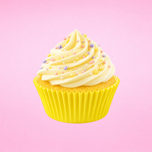 Yellow 250Pc Greaseproof Baking Cupcake Cases - 5X3.2cm