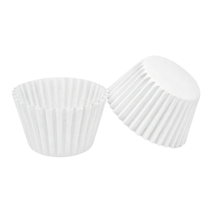 White Mini 2.5cm Base - 500Pieces Paper Baking Bulk Cupcake Cases Liner