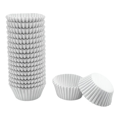 White Mini Base - Baking Bulk Cupcake Cases Liner 3.5cm (500 Pack) - Iconic Cake Art
