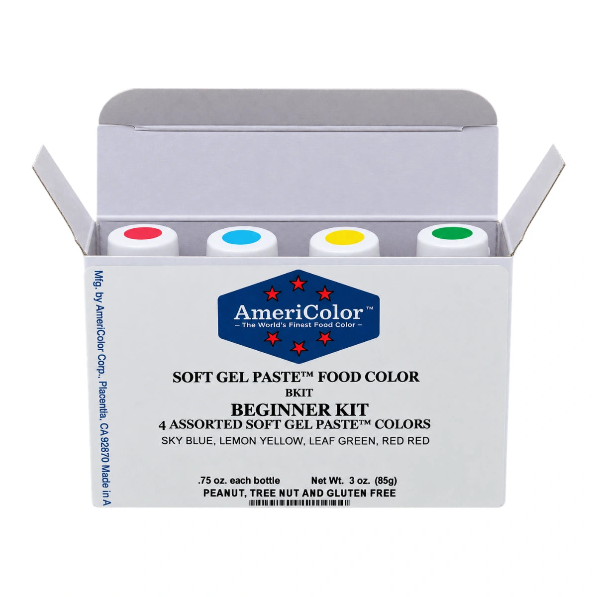 Soft Gel Paste 4 Colour Beginner Kit 0.75oz - Americolor