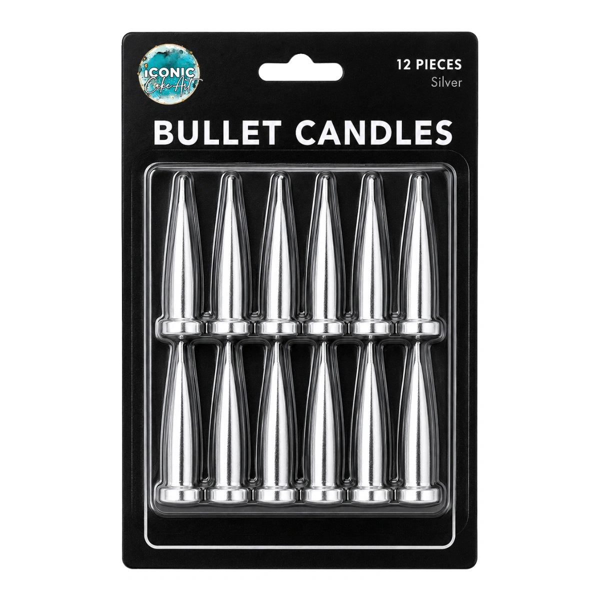 Silver Bullet Candles (12 Pack) - Gateau Art