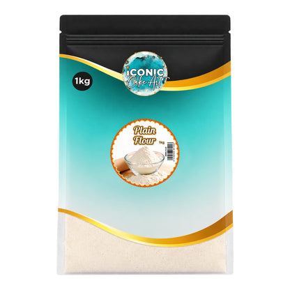Plain Flour - Bread Making Ingredient 1kg - Iconic Cake Art