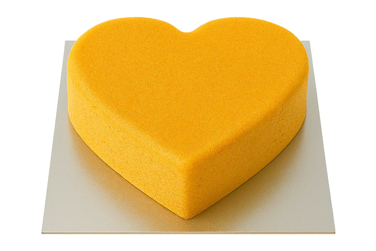 White Chocolate Mud Cake Heart Bake Only 6 Inch - Iconic Bakery