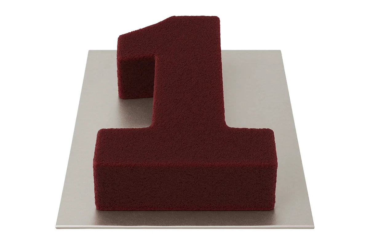 Red Velvet Number Cake 14 Inch Large Bake Only - Iconic Bakery