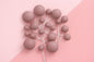 Taupe Matte Ball Toppers (20 Pack) - Iconic Cake Art