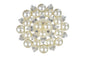 Clear Stylish A-Grade Pearls Type 1 - Crystal Rhinestone Brooch Buckle - Iconic Cake Art