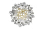 Clear Stylish A-Grade Pearls Type 2 - Crystal Rhinestone Brooch Buckle - Iconic Cake Art