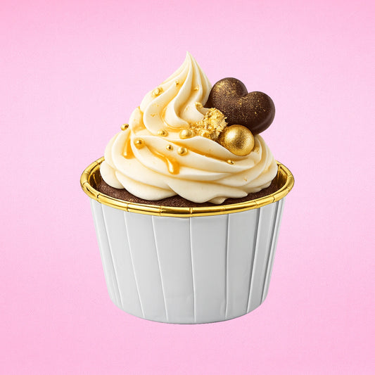 Bright White Cupcake Liners (50 Pack) - Iconic Cake Art