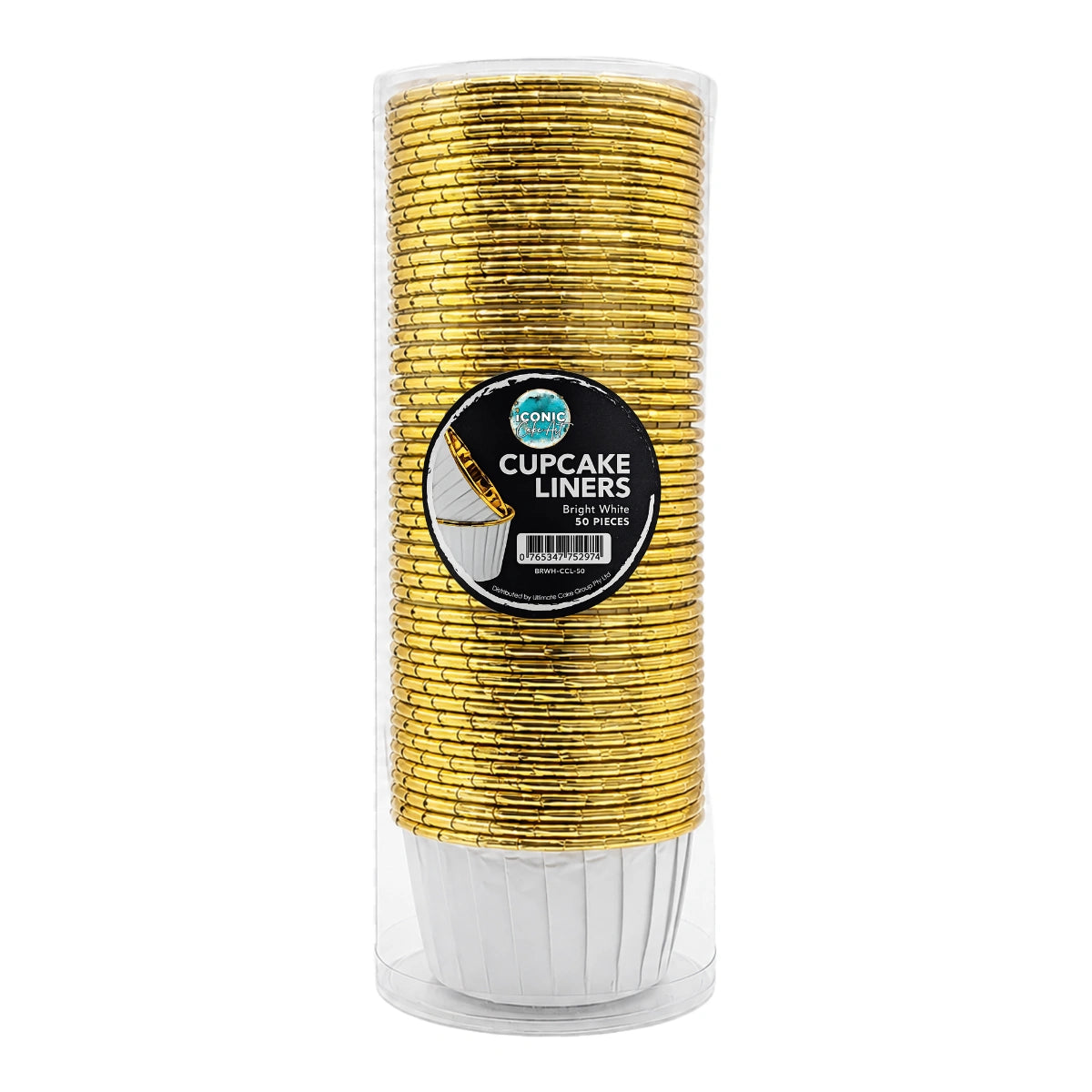 Bright White Cupcake Liners (50 Pack) - Iconic Cake Art