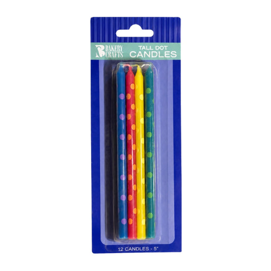 Dotted Mixed Colour Specialty Candles - Bakery Crafts
