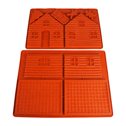 Build 3D Gingerbread House Silicone Chocolate Mould - Iconic Cake Art