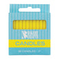 Yellow Plain Birthday Candles - Bakery Crafts