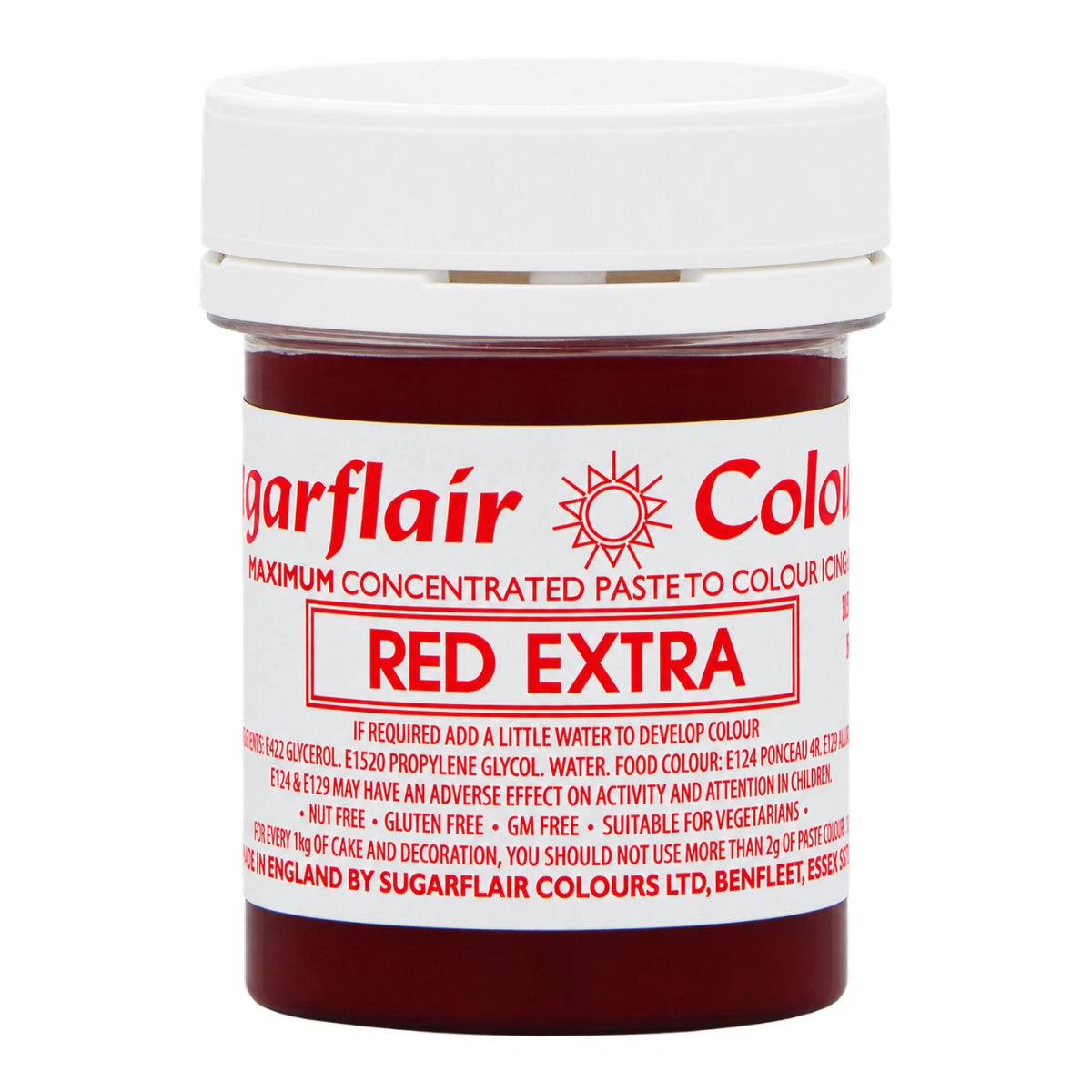 Red Extra Maximum Concentrated Food Colour 42g - Sugarflair